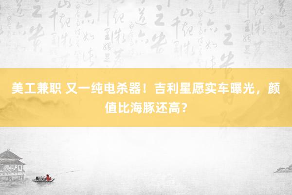 美工兼职 又一纯电杀器！吉利星愿实车曝光，颜值比海豚还高？